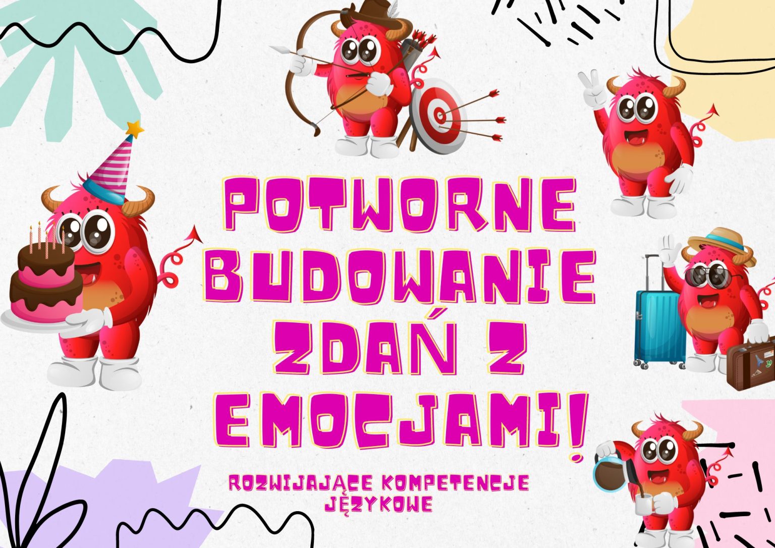 BUDOWANIE ZDAŃ I ROZWIJANIE KOMUNIKACJI- KARTY Z POTWORAMI - Pomysłowa Lama